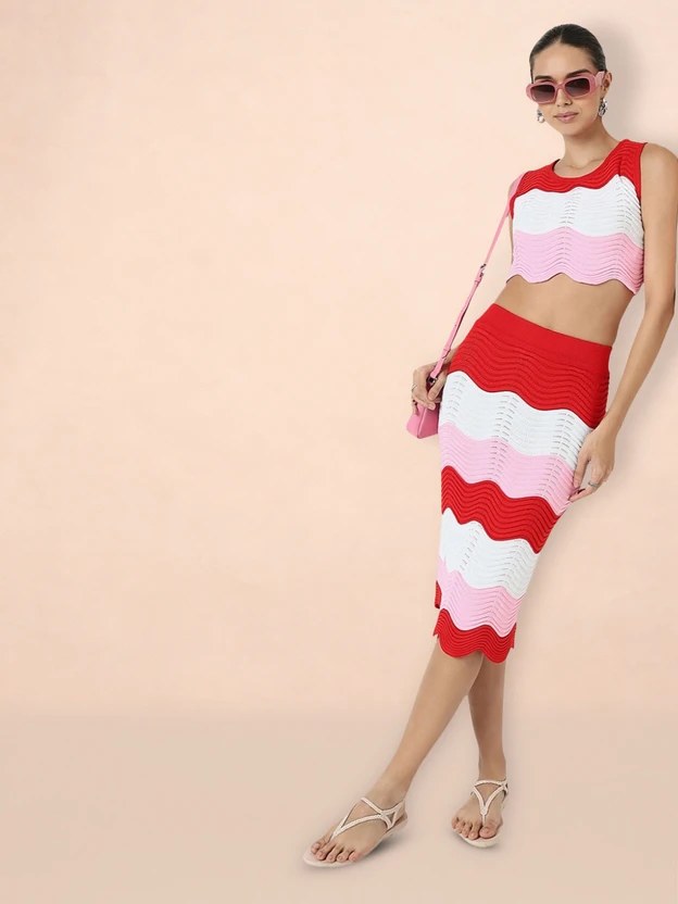 SHOWOFFFF Top Skirt Co-ords Set