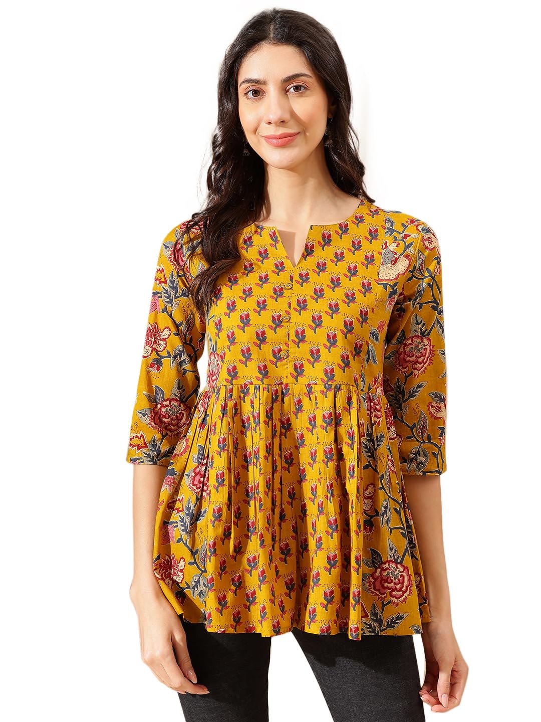 Janakdulari Creation Women's Cotton Printed Top (JDC-313)