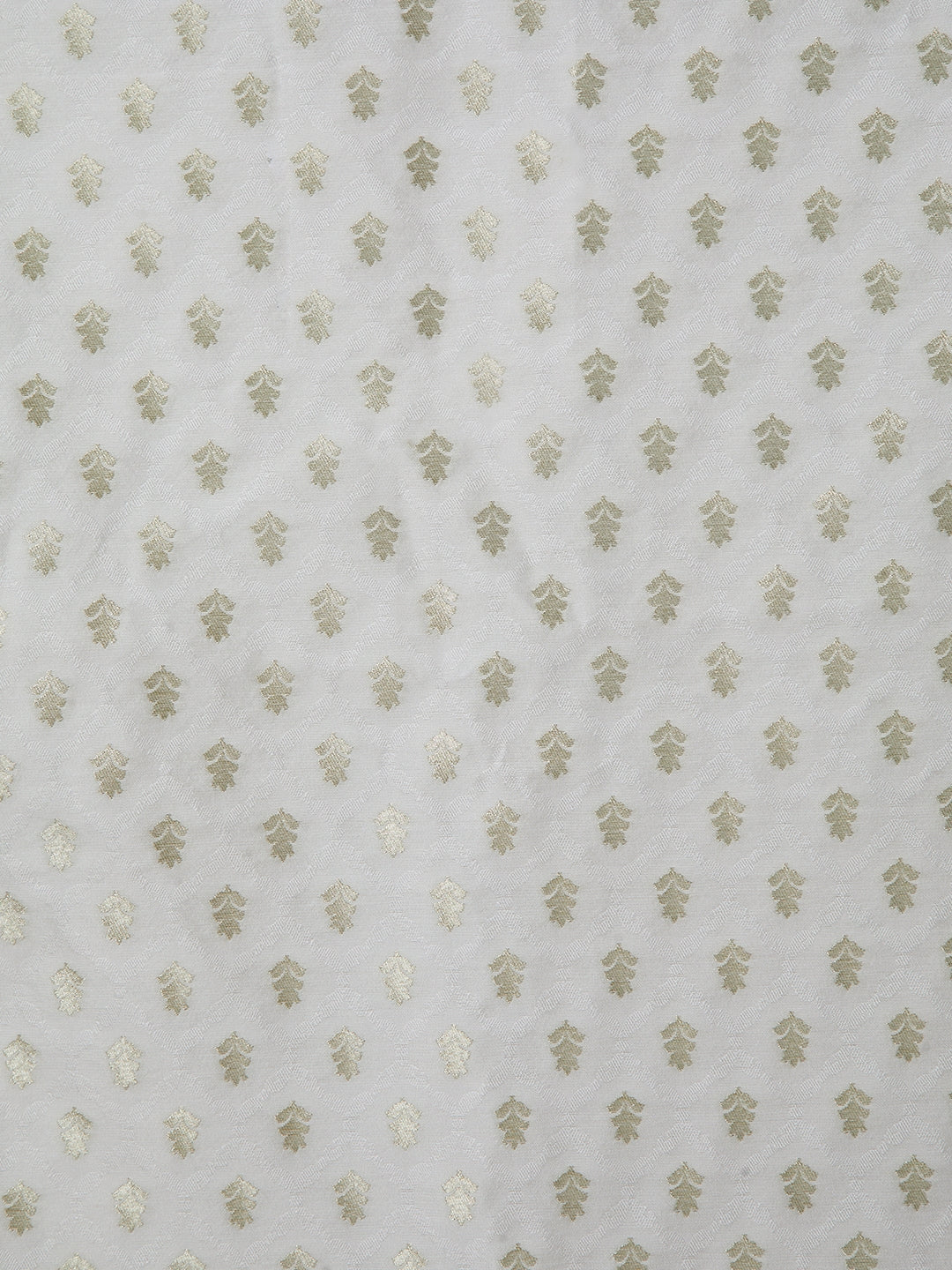 Men's White Paisley Dupatta