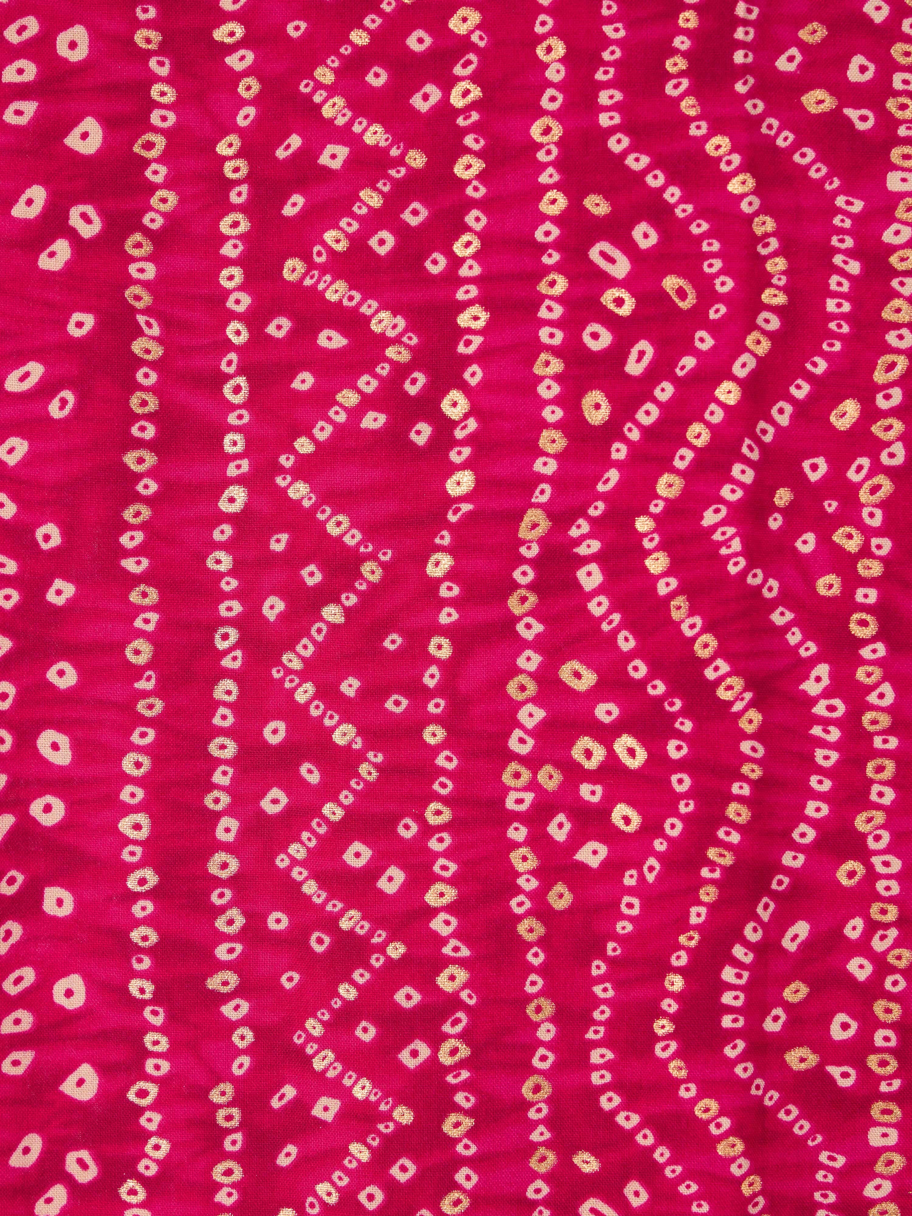 Men's Pink Bandhani Dupatta