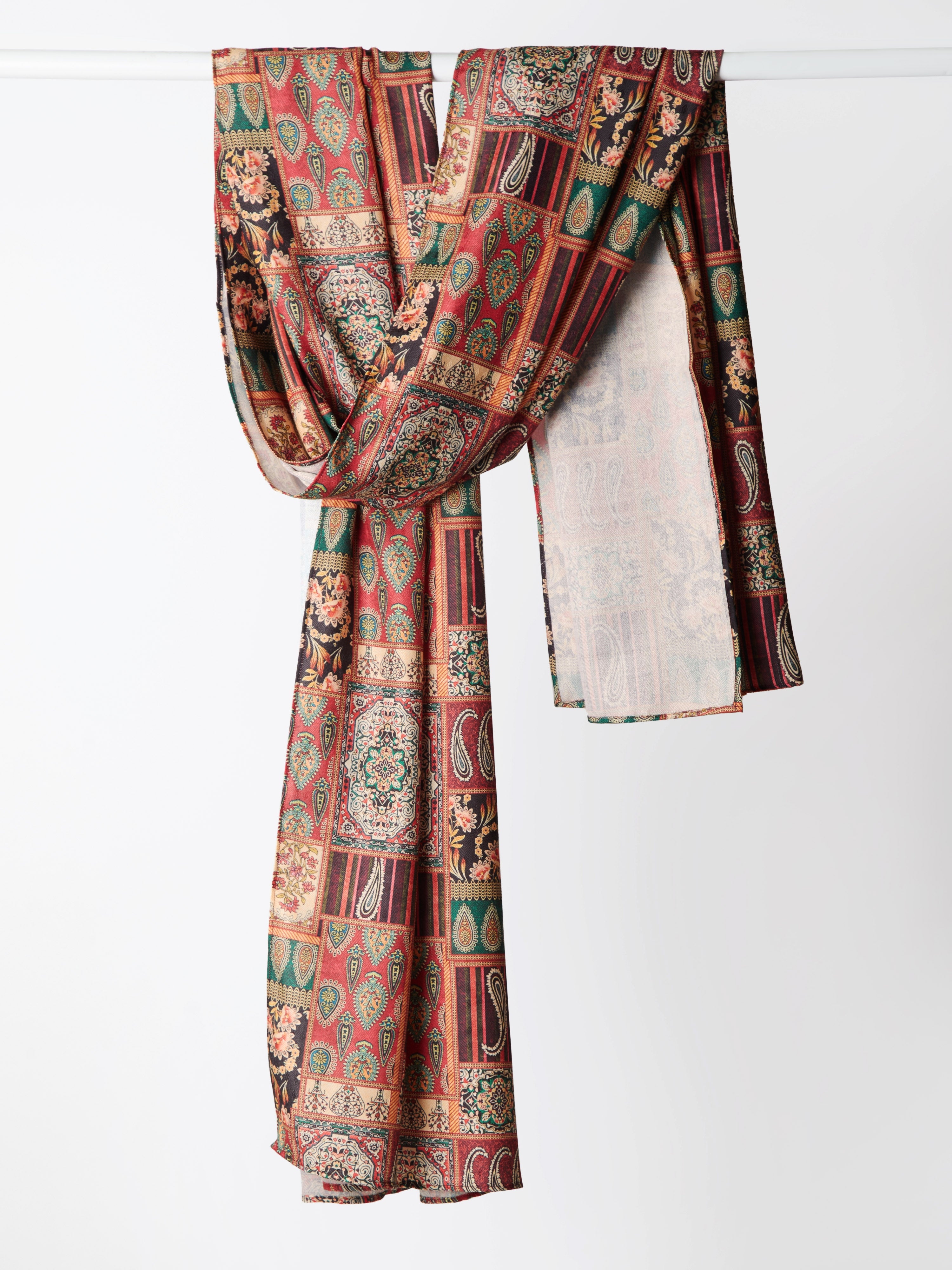 Men's Multicolor Geometric Print Dupatta