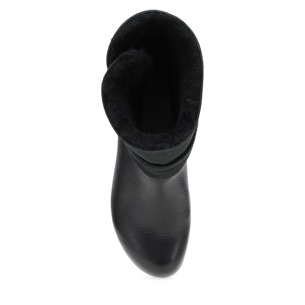 Dansko Multi-Look Fur Boots Women's Lilith Winter Boots with Genuine Shearling Shaft and Button Closure for Adjustable Fit and Style