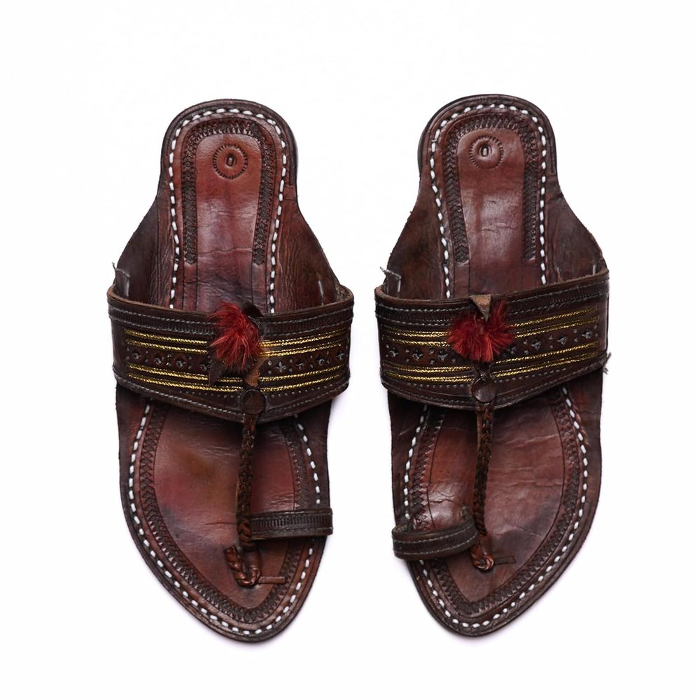 niira Leather Kolhapuri Chappals for Men