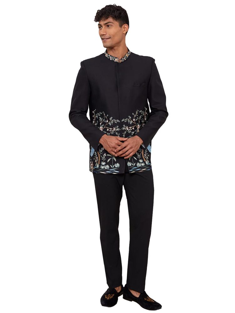 VASTRAMAY Men VASTRAMAY Men's - Satin Silk Jodhpuri
