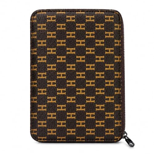 Brown Men's Monogram Zip-Around Wallet