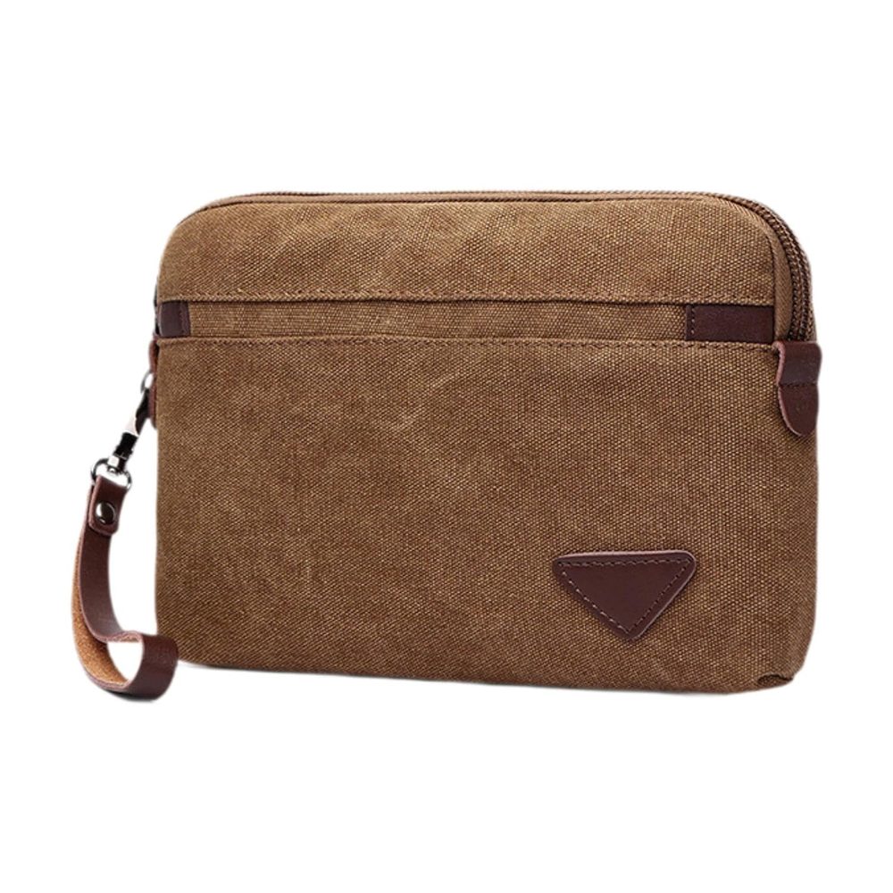 MYADDICTION Men's Clutch Bag Lightweight Zipper Closure Credit Card Holder Trendy Wallet Coffee | Backpacks, Bags & Briefcases