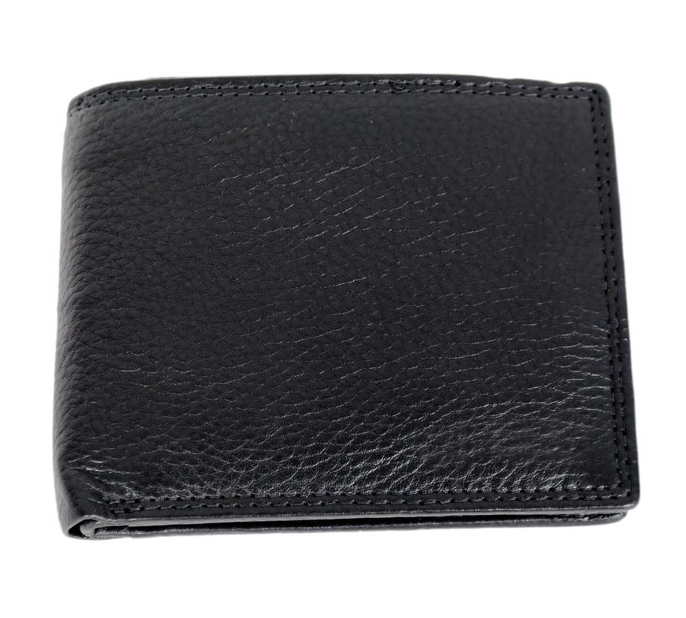 Black Leather Wallet for Men I Ultra Strong Stitching Genuine Leather Wallets for Men Pack of 5