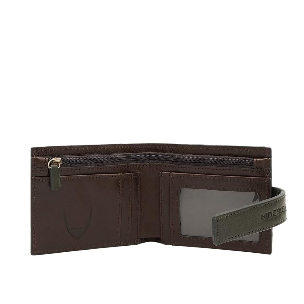 Hidesign Men Olive/Brown Fort Worth W1 Casual Bi-Fold M