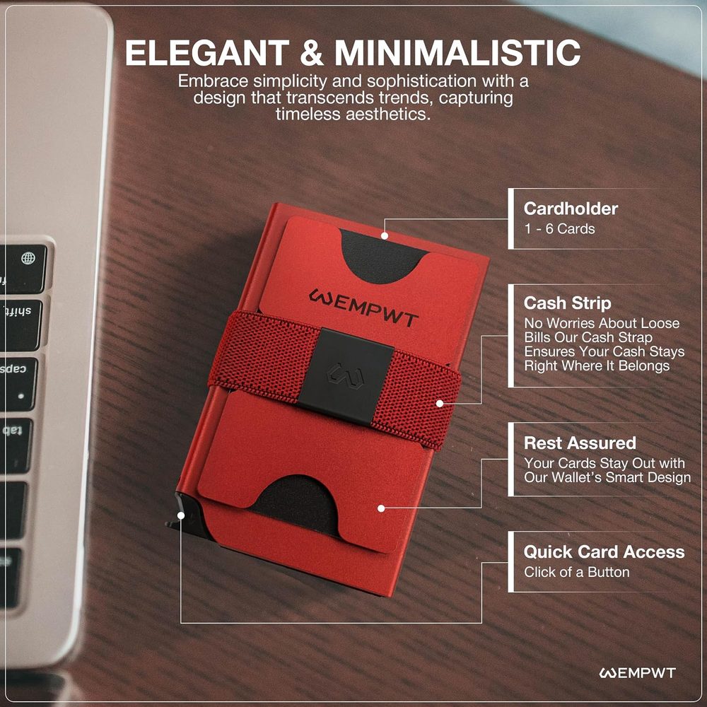 RFID Blocking Aluminum Wallet for Men with Advanced RFID Protection
