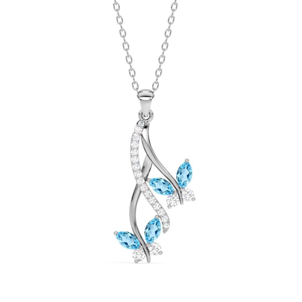 Clara 925 Silver Butterfly Pendant Earring Chain Bracelet Ring for Women