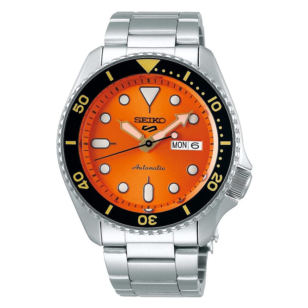 Seiko Stainless Steel Analog Green Dial Men Watch-Srpd63K1, Bandcolor-Silver