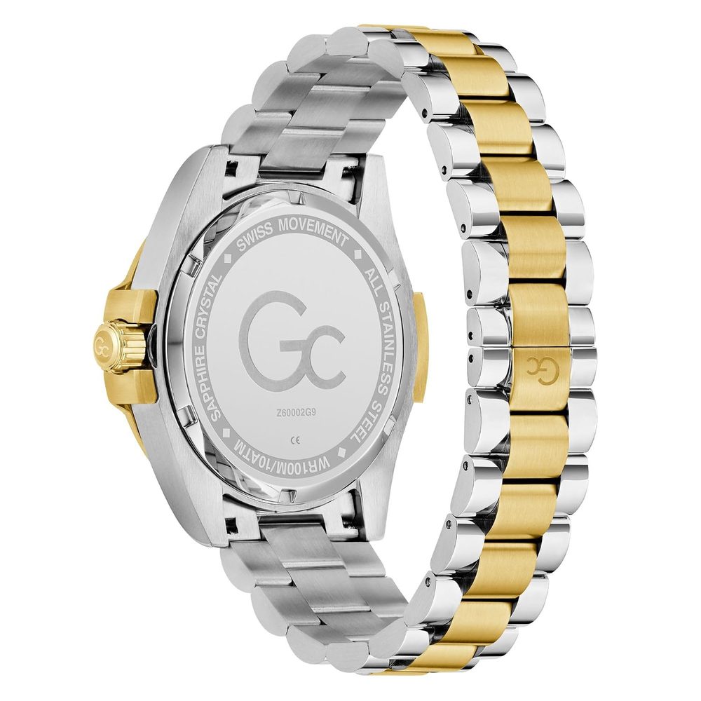 GUESS Collection Bolt Analog Watch for Man with Green Round Dial & Multicolor Stainless Steel Bracelet Band Water Resistant Men's Wrist Watches - Z60002G9