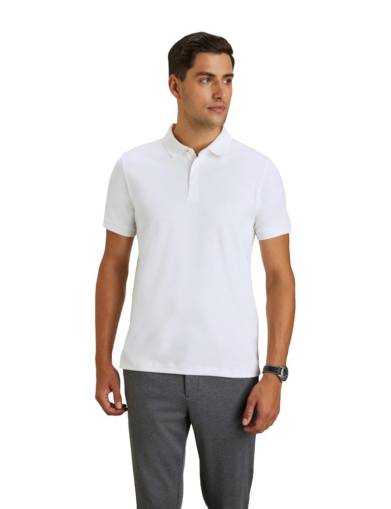 Symbol Premium Men's Super Soft Classic Polo Cotton T-Shirt: Regular Fit
