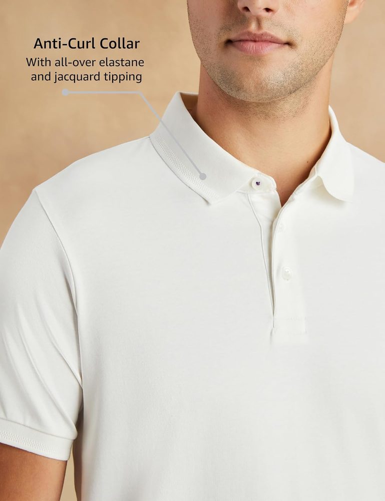 Symbol Premium Men's Super Soft Classic Polo Cotton T-Shirt: Regular Fit