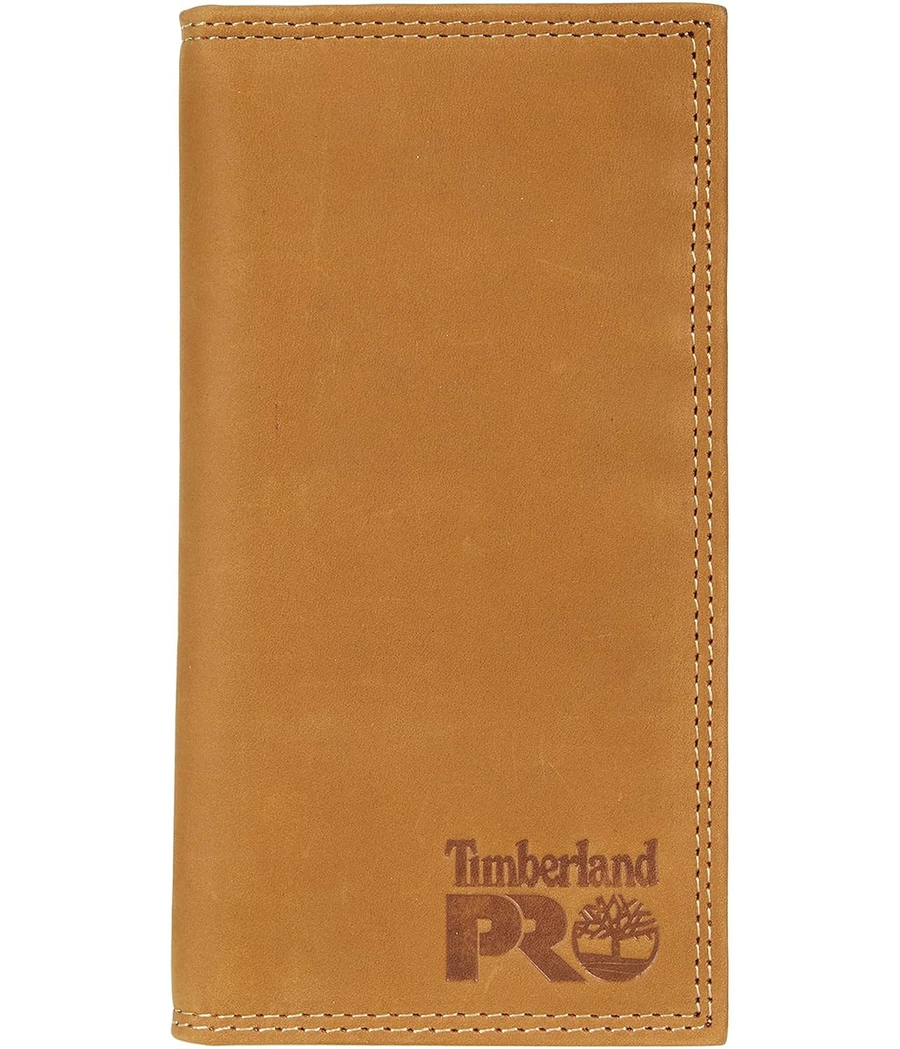 Timberland PRO Men's Leather Long Bifold Rodeo Wallet with RFID, Dark Brown, One Size